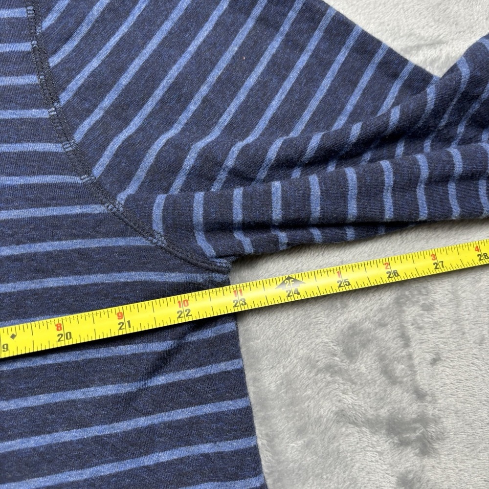 Polo Ralph Lauren Mens Navy Blue Striped Hoodie L/S Shirt Retail $99 Size Large - Picture 5 of 9